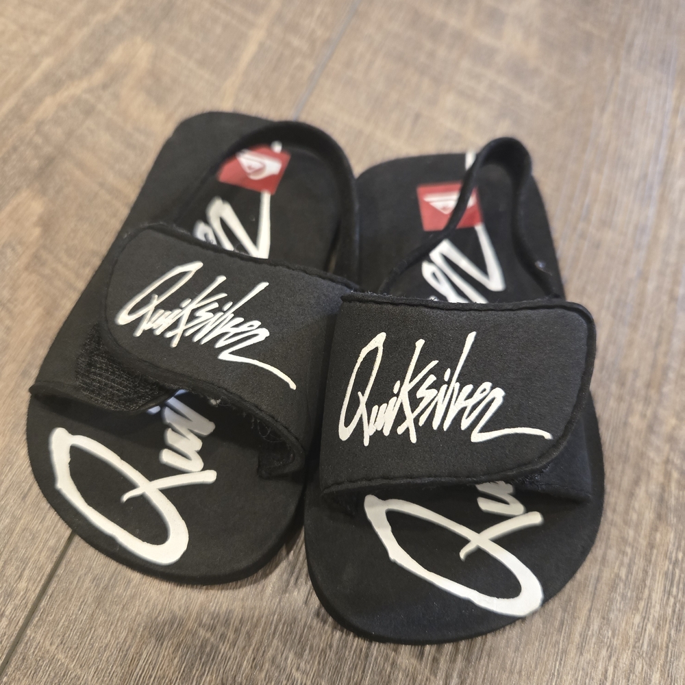 Quiksilver Kids Black Slide Sandals